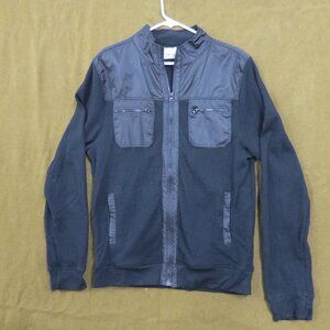Paper Denim & Cloth Men's Black Full Zip Cotton Polyester XL Lightweight Jacket